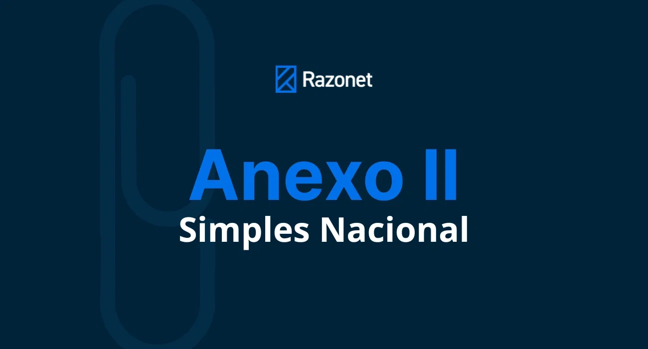 Anexo II do Simples Nacional - Capa