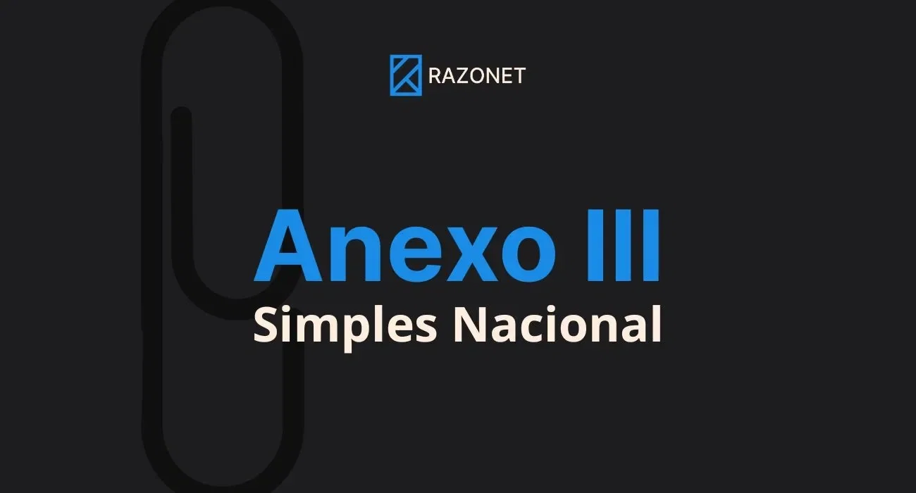 Anexo III do Simples Nacional - Capa